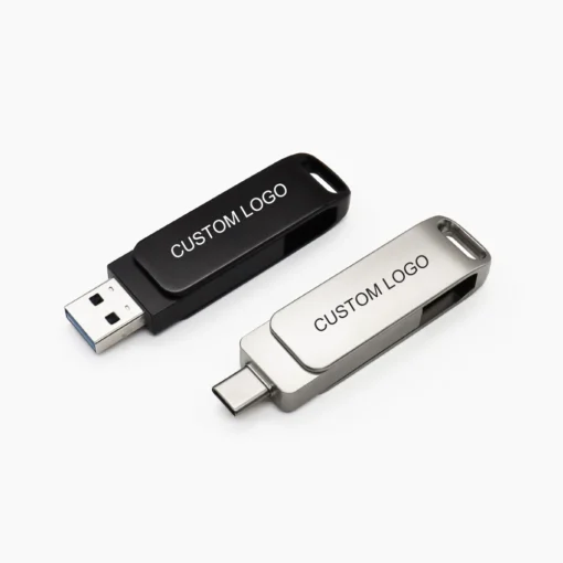 2 in 1 Dual Use Usb Phone Metal Flash Drive
